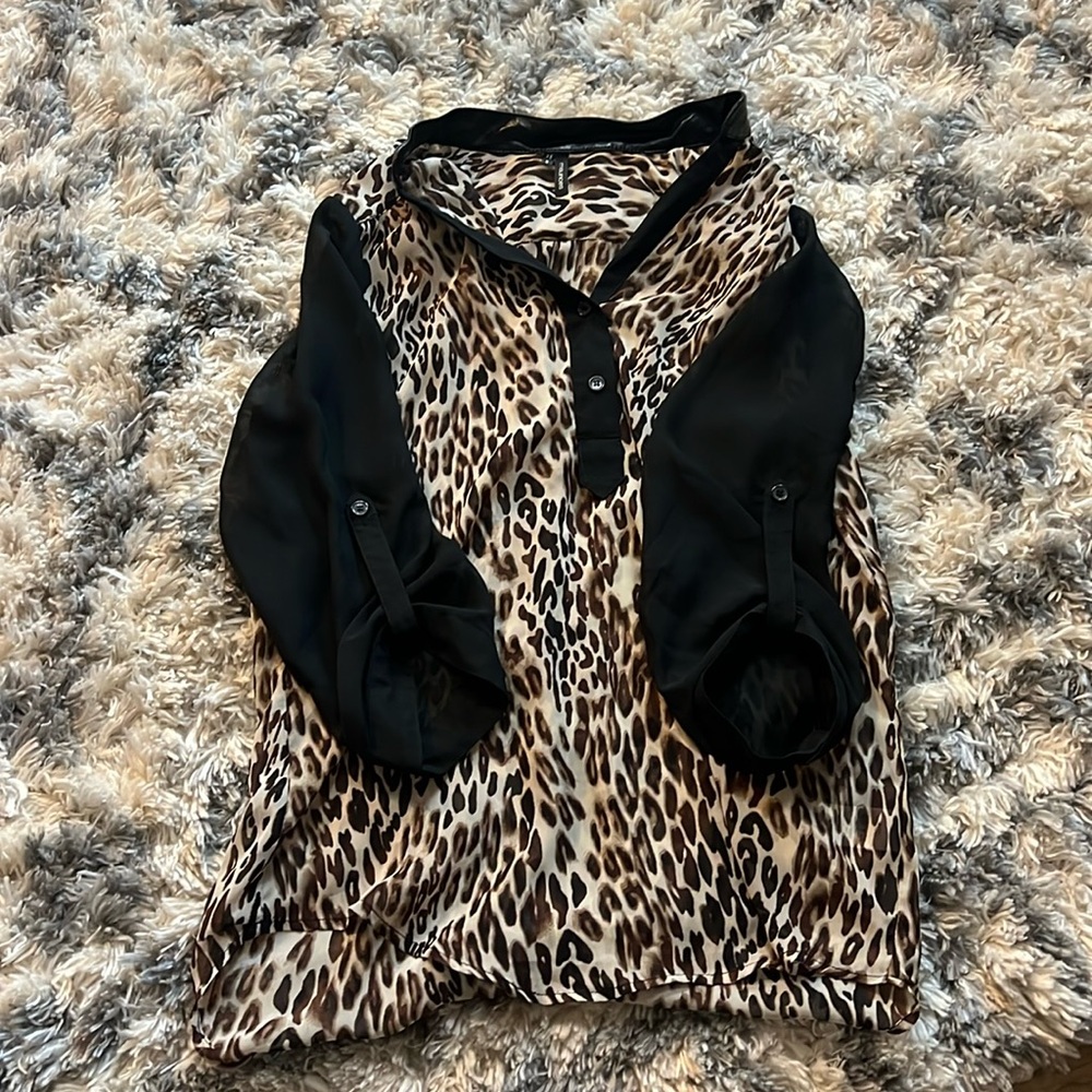 Maurices cheetah print top
